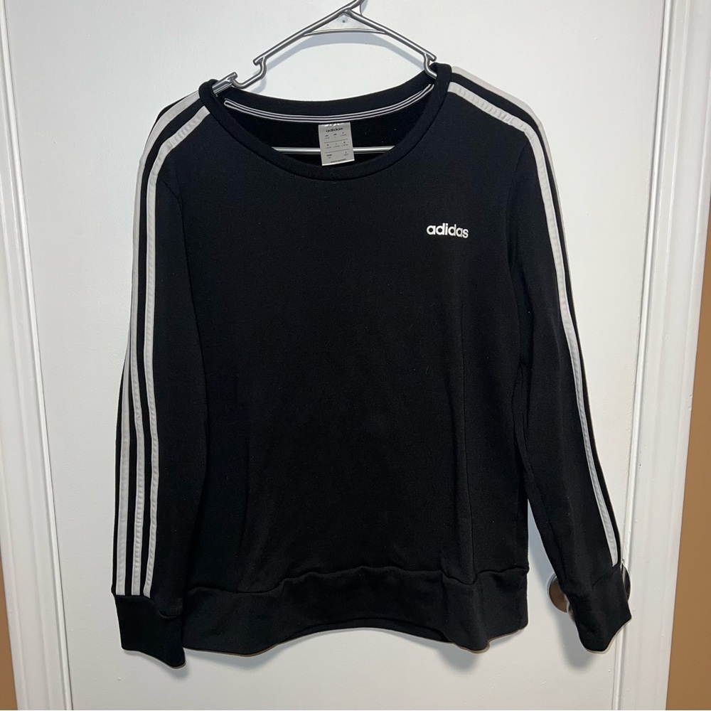 🍀4 for 25🍀 Adidas | Black and White Crewneck Sweatshirt